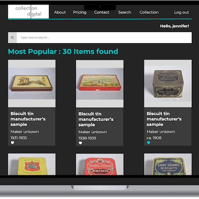 Collection Digital Homepage